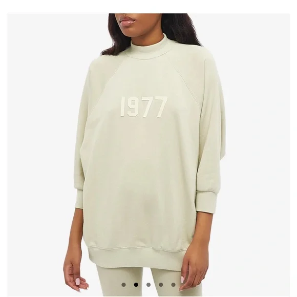 FEAR OF GOD ESSENTIALS WOMEN'S 1977 MOCK NECK-MEDIUM - Picture 6 of 6
